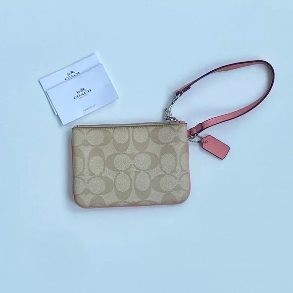 Authentic Coach Monogram Wristlet - Picture 3 of 5